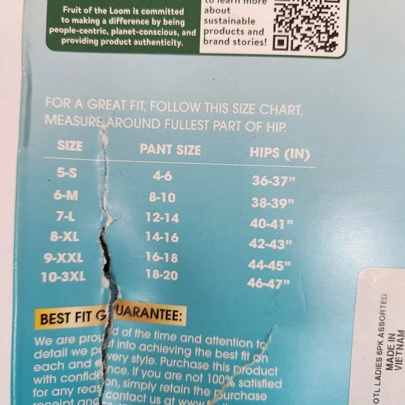 New! FRUIT OF THE LOOM Women's Breathable Seamless Lot of 11 Bikinis SZ 8/XL - Picture 4 of 10